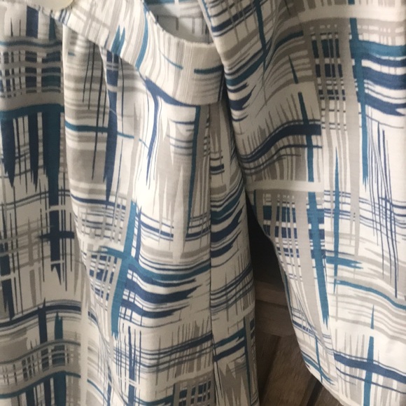 Mac and Jac Blue, White, Grey Trench Coat - Picture 6 of 12